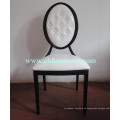 Silla de cuero blanco del banquete del marco negro de la alta calidad (YC-D80)